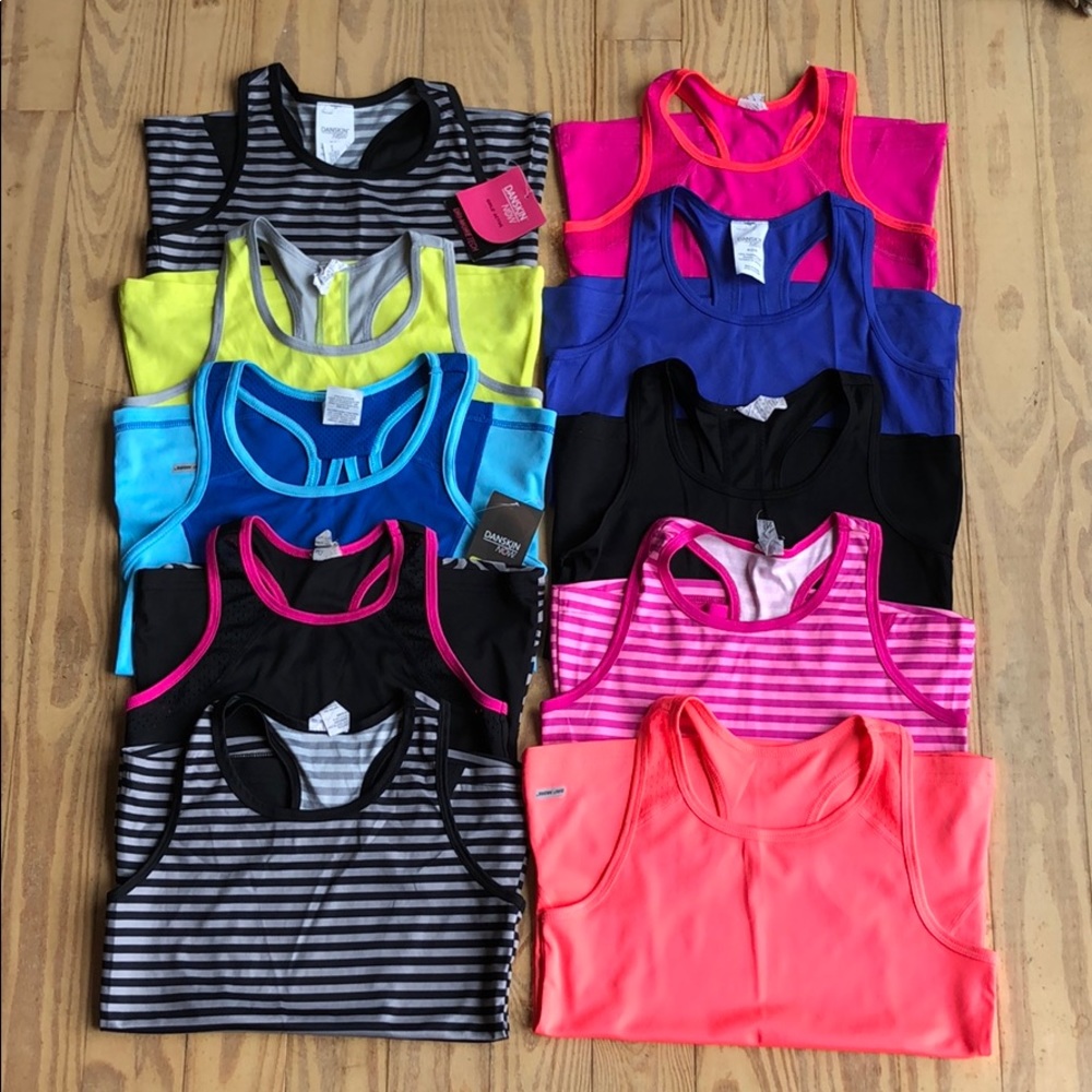Bundle of 10 Danskin Tanks